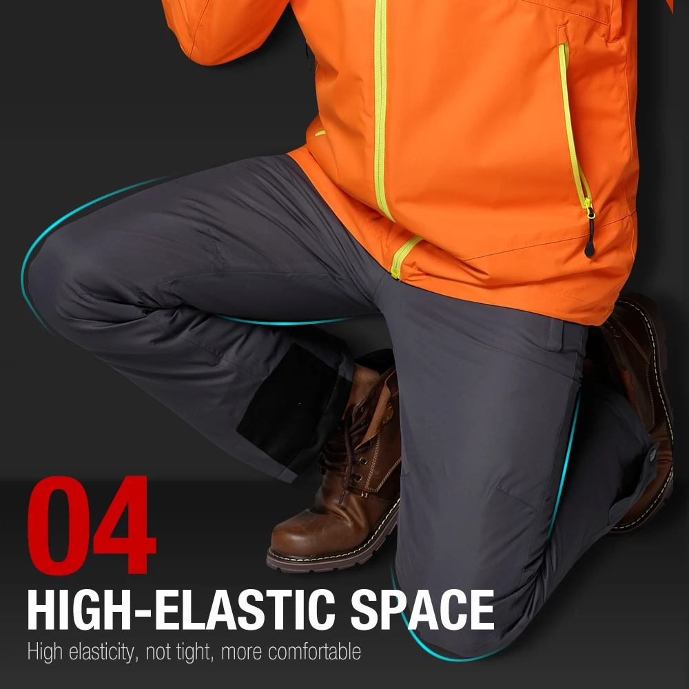 COPOZZ Winter Ski Pants Snowboard Pants Women and Men Outdoor Sports Pantalon Ski Female Hiking Trousers for Model Jacket