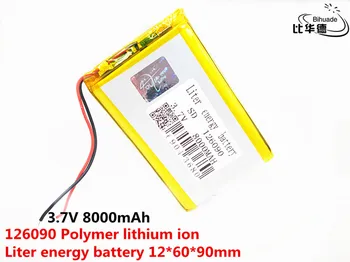 

Good Qulity 126090 3.7v 8000mAh lithium ion rechargeable Polymer battery for MP4 MP5 GPS POWER BANK Tablet MID Toys