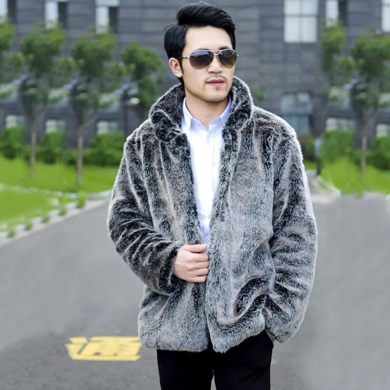 Fashion Coats Fake Fur Coats Montgomery Fake Fur Coat light grey casual look 