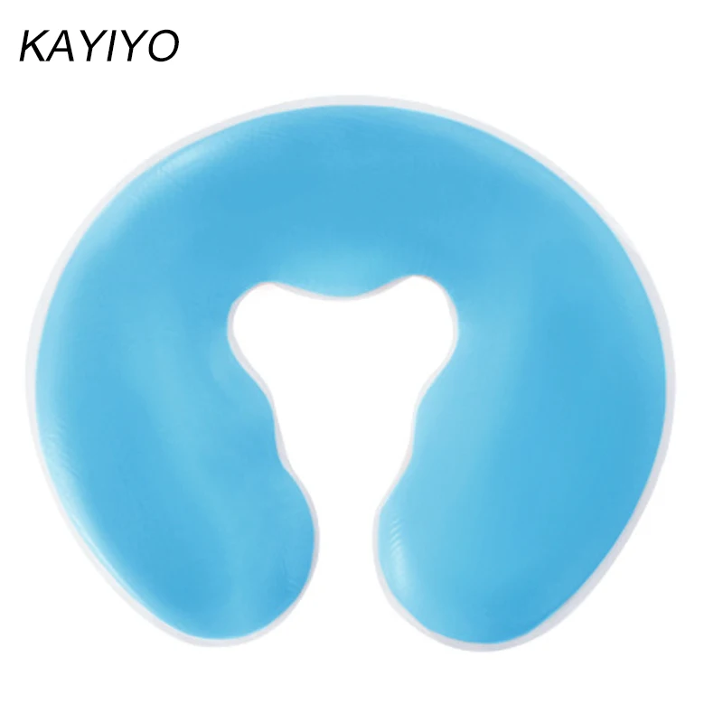KAYIYO Silica Gel Spa Pad Pillow U Shape Body Massage Beauty Bed Face Hole Comfortable Large