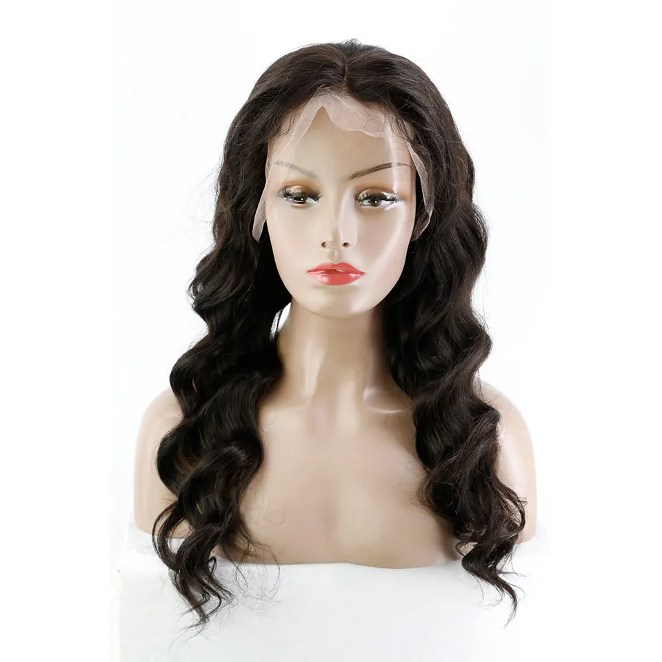 Cheap 13*4 Brazilian Lace Front Human Hair Wigs Body Wave Human Hair