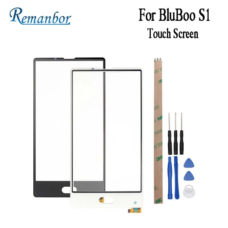 

Remanbor For BluBoo S1 Touch Screen Perfect Replacement Touch Panel TP For BluBoo S1 Mobile Phone Accessories+Tools And Adhesive