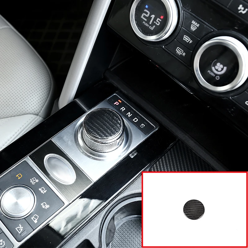 

Real Carbon fiber For Land Rover Discovery 5 L462 LR5 LR4 For Range Rover Sport Evoque Vogue Gear Shift Head Cover Trim Parts