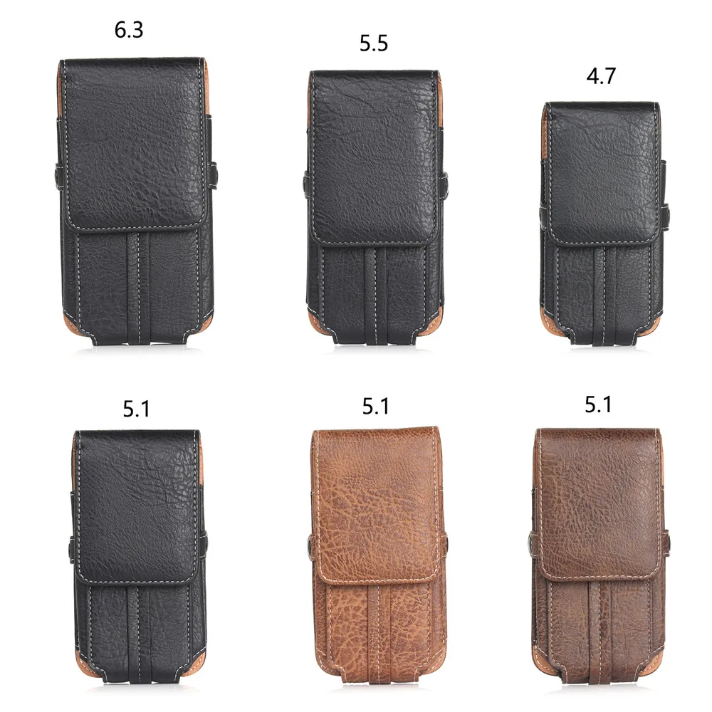 Soft PU 6 3inch Leather Bag Case For Xiaomi Redmi Huawei Meizu Lenovo iPhone Samsung Wallet