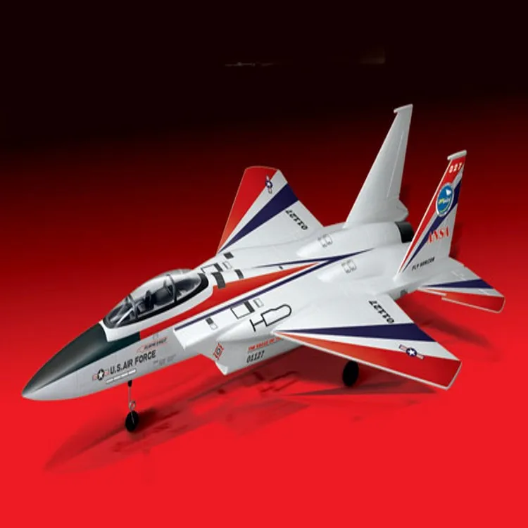 Large fixed wing, double ducted aircraft, four channel remote control aircraft model, light