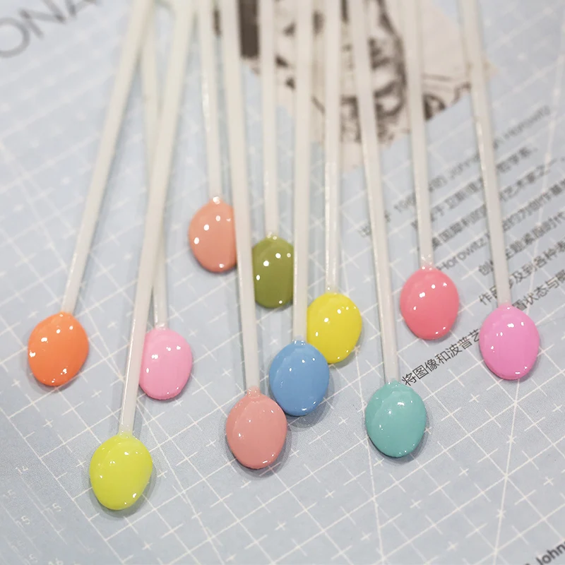 

100pcs Spoon Shape Nail Tools Display Practice Fan Nail Polish Swatches Nail Showing Shelf Nail Art Tools Practice Equipment