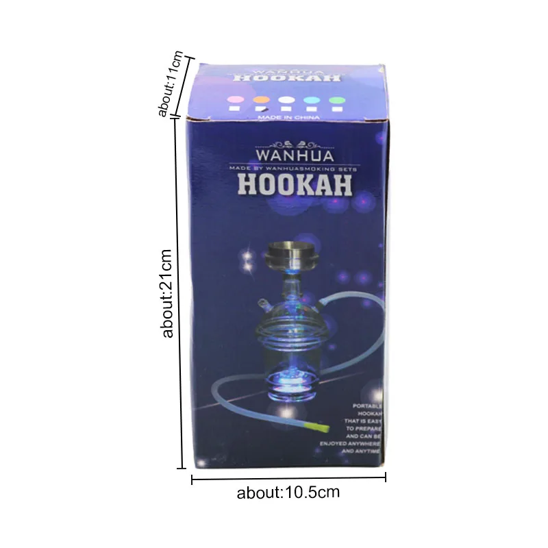 Набор акриловых светодиодных чашек для кальяна яркие аксессуары с держателем