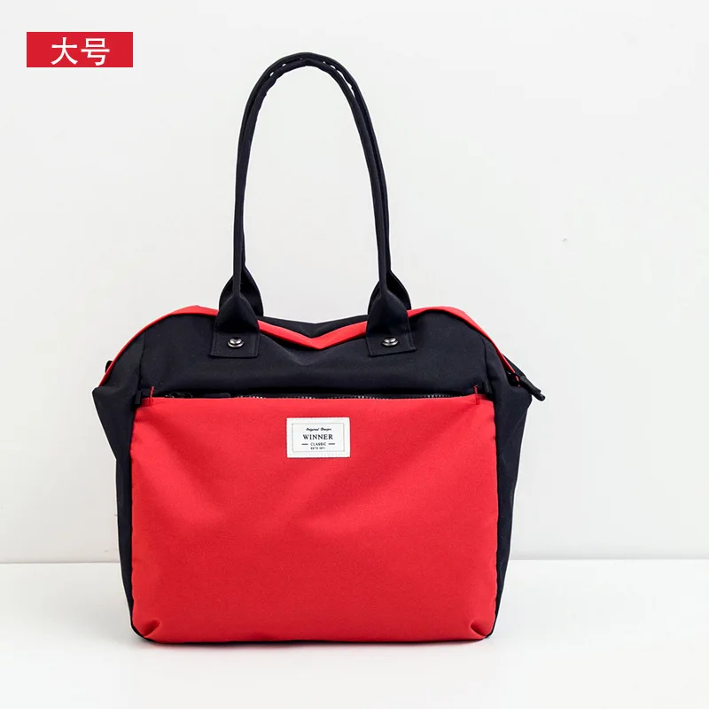 Для женщин большой дорожные сумки складной легкий нейлон ночь сумка питьевой вещевой сумки водостойкие дорожные сумки висит Quitte - Цвет: Wine red L size