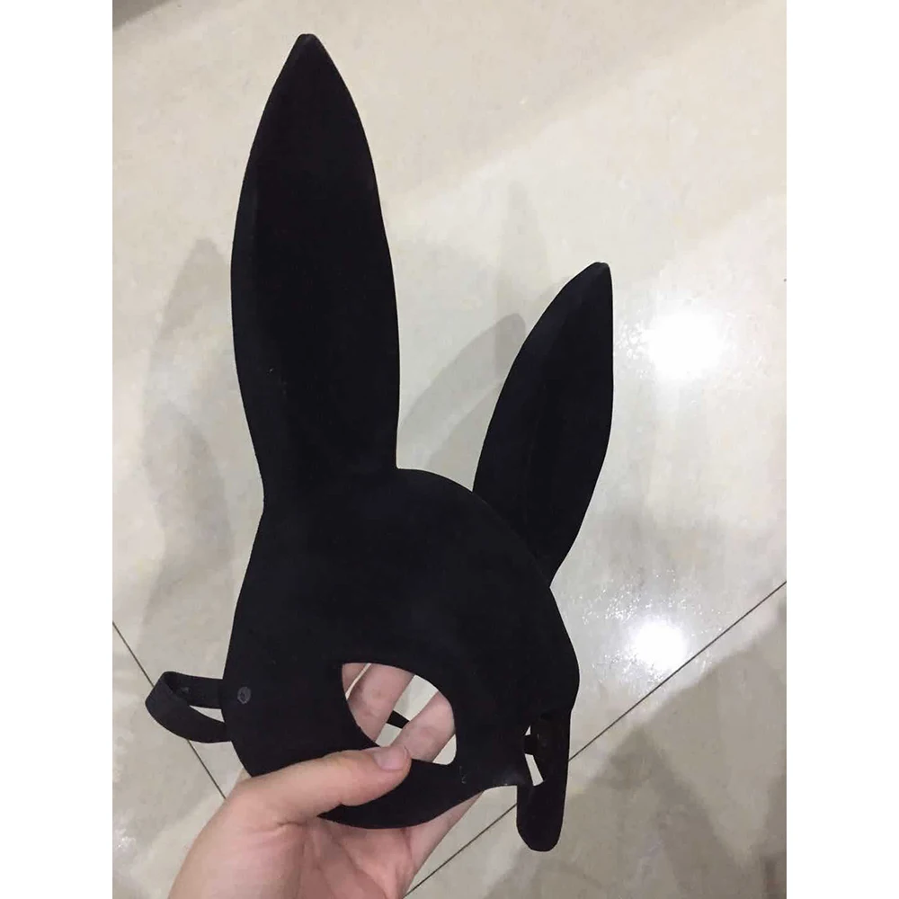 New Sexy Cool Rabbit Head Latex Mask Cat Girl Halloween Ball Fancy Dress Costume Cosplay Moive Saw Gift New