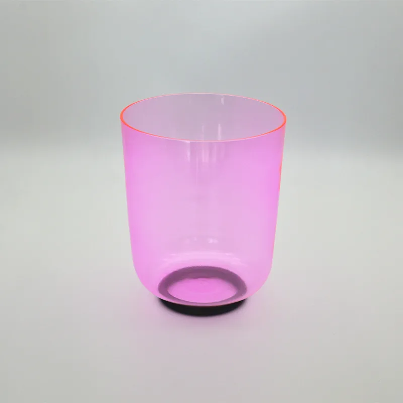 

Note 3th Octave Quartz Crystal Singing Bowl With Colored Light Customizable Colorful Note C/D/E/F/G/A/B/A# 8.25"-8.75