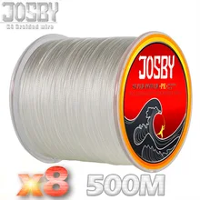 JOSBY Marca Strand Giappone Super Strong PE Intrecciato Linea di Pesca Multifilamento Linea di Pesca 500m 12LBS-78LBS Pesca Alla Carpa(China)