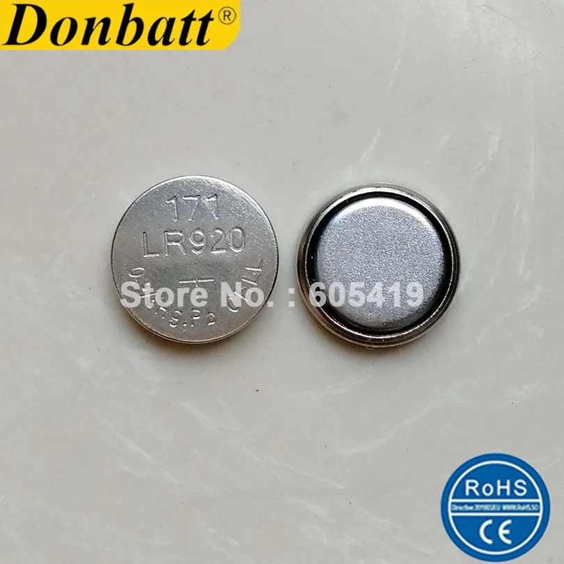 1000 шт./лот Donbatt AG6 LR920 SR69 SR920SW 371 V371 1,5 V Щелочная Кнопочная батарея