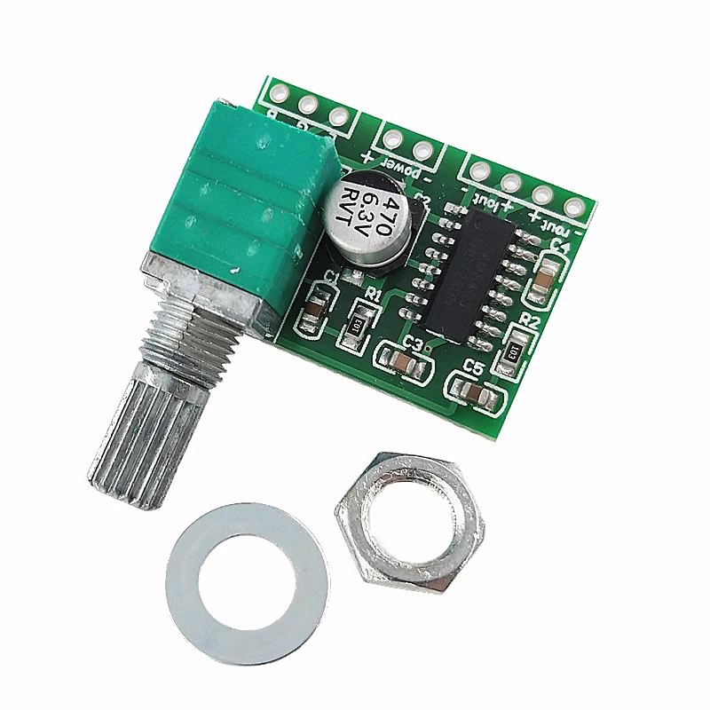 

PAM8403 mini DC 5V digital audio amplifier board with switch potentiometer 2 Channel 3W W Volume Control/ USB Power