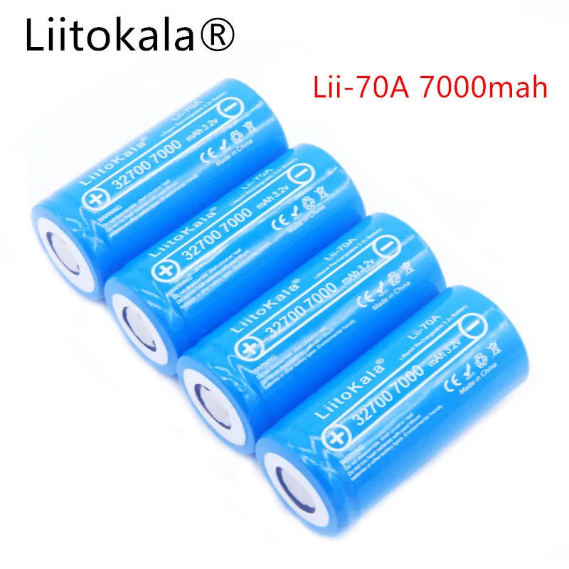 4 шт/LiitoKala 3,2 32700 6500mAh LiFePO4 батарея 35A непрерывный разряд максимум 55A батарея высокой мощности