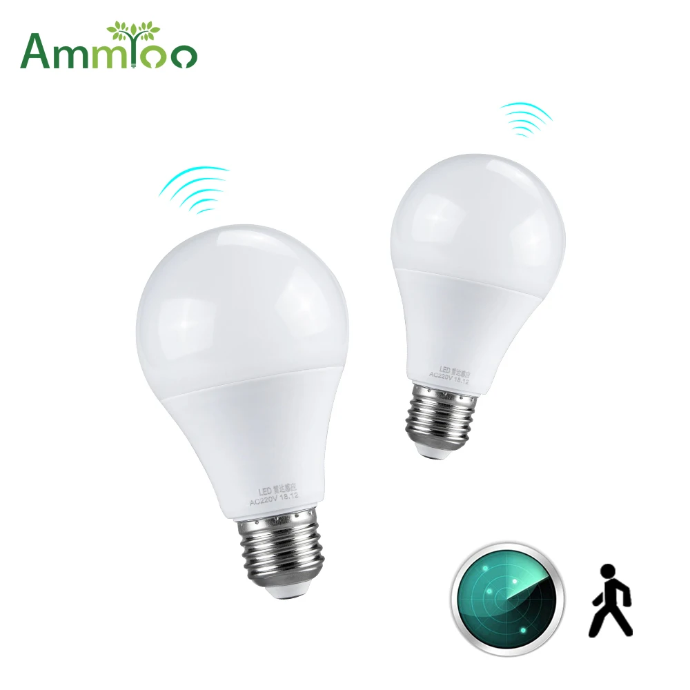 

AC 220V Radar Mtion Sensor Night Light Smart Auto On/Off Led Light Sensor Lamp 10W 15W 20W Energy Saving Bulb For Home