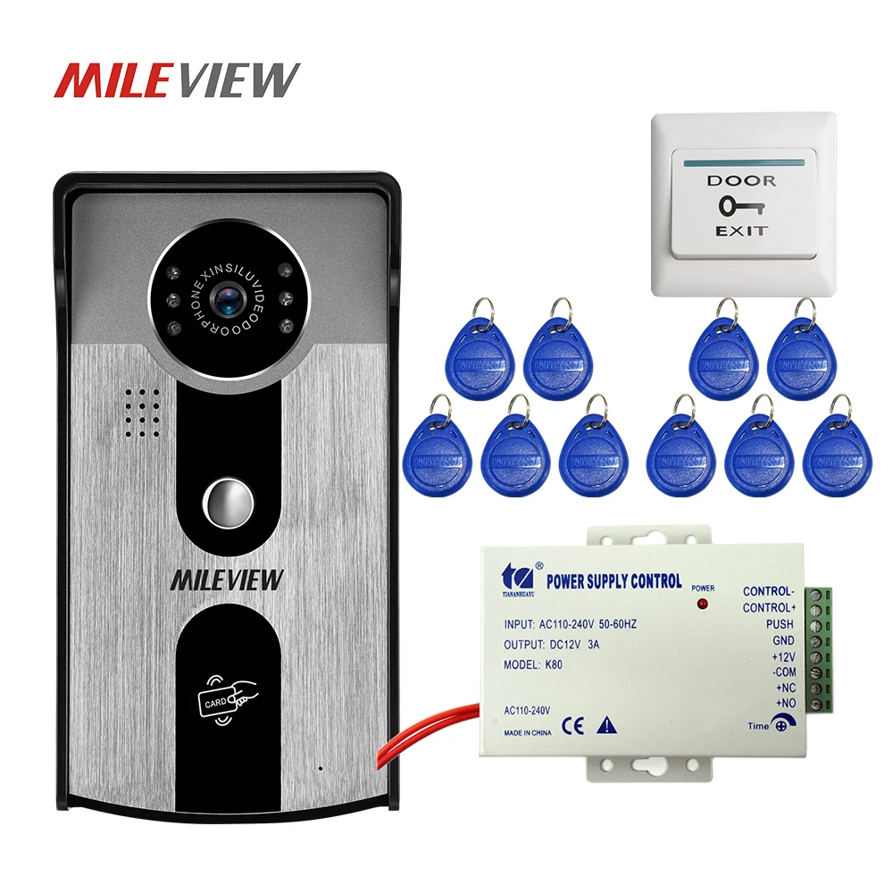 

FREE SHIPPPING RFID Access Wireless LAN Wifi Video Door Phone Intercom Metal Outdoor Bell Camera for Android IOS Phone Tablet