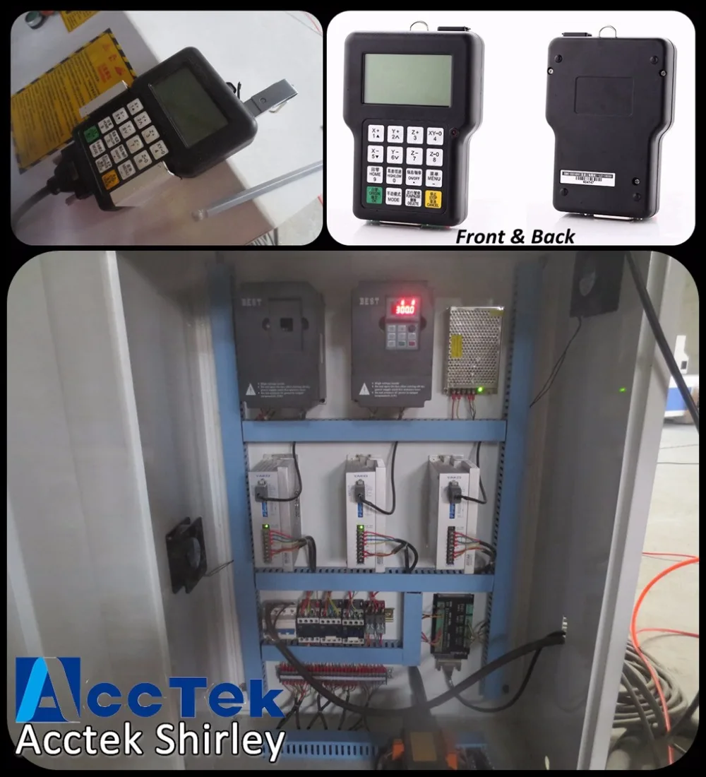 4.Acctek AKM-3015 cnc wood turning lathe Richauto DSP control