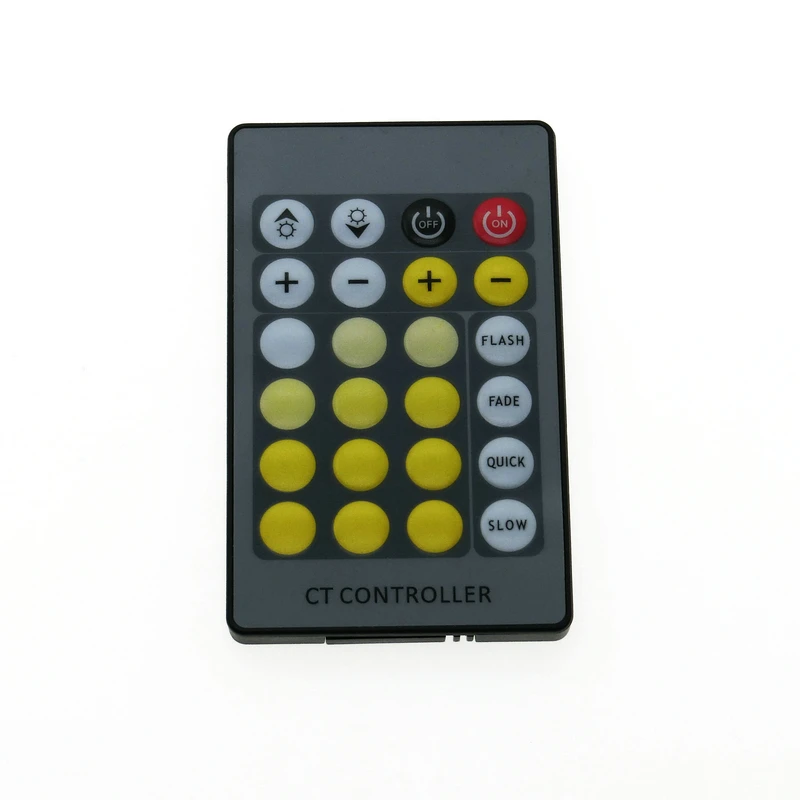 Высокое Качество ИК 24 ключ CCT Регулировка светодиодный контроллер цветовой температуры светодиодный контроллер DC12-24V для двухцветной светодиодной ленты