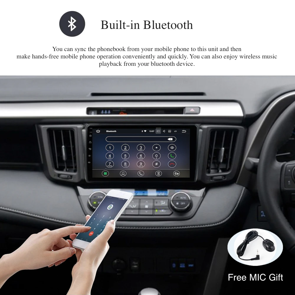 Cheap Car Android 9.0 GPS Navi for Toyota RAV4 auto-radio RHD 2015 2016 2017 2018 Right-hand drive multimedia 4Gb+32Gb PX5 8-Core USB 1
