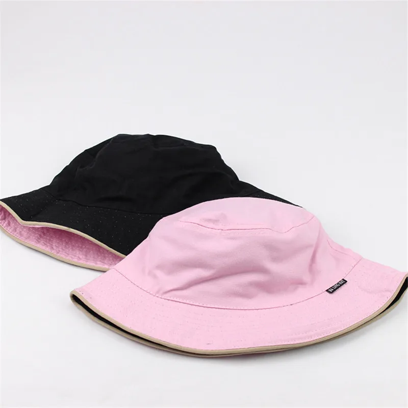LDSLYJR, хлопок, одноцветная черно-белая Панама, шляпа рыбака, шляпа для путешествий, шляпа от солнца для мужчин и женщин 28
