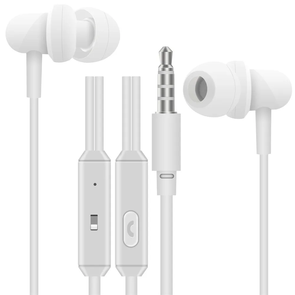 Super Bass Microphone Earphone in 3.5mm Earphones For iphone 6 6s