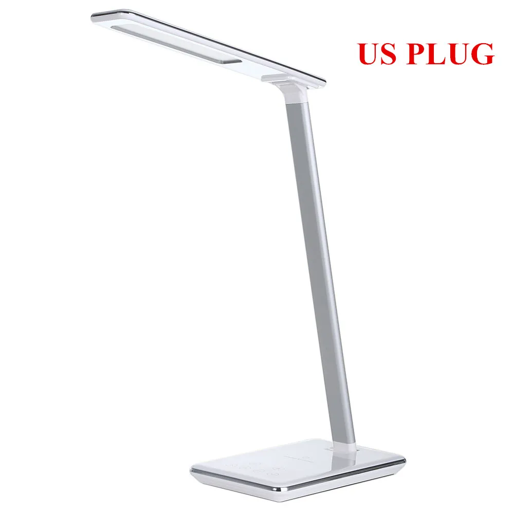 Lightme 5v 2 5a Folding Eye Protection Led Desk Lamp With Qi Wireless Desktop Charger Usb Output For Children