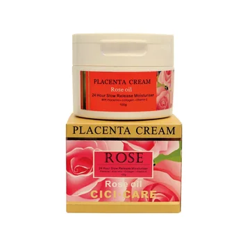 

CiciCare Rose Oil Rosehip Oil Placenta Moisturizer Cream Moisturizing Lanolin Cream for Hand Body Smooth Skin Improve Elasticity
