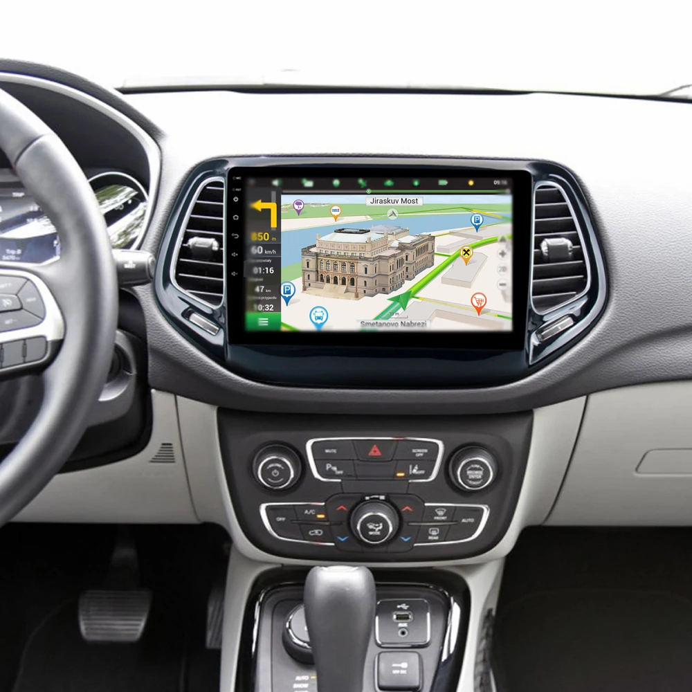 Best KOOCAVS 9" IPS Android 9.0 Car GPS Radio Player for Jeep Compass 2017 with 4GB+64GB Auto Stereo Multimedia Headunit 4