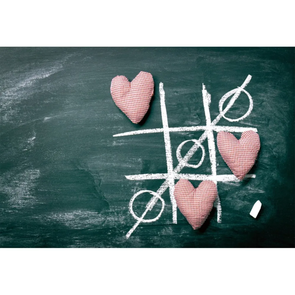 Laeacco Chalkboard градиентное граффити решетчатое сердце детская портретная Сцена