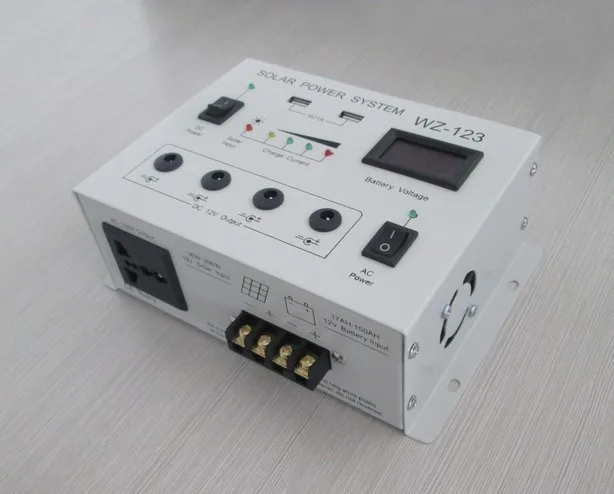 

solar power system all in one with solar controller 15A + solar inverter 300W 12v to 220v easy connect to solar panel