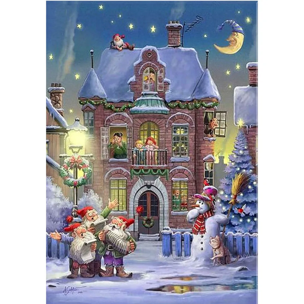 diy-Diamond-Embroidery-3D-Diamond-Painting-Cross-Stitch-Winter-house-Diamond-Mosaic-Pattern-painting-Rhinestones-Christmas