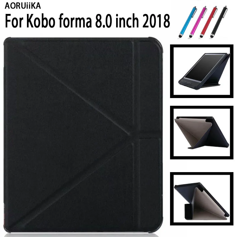 

Smart pu Leather for Kobo Forma 8.0 Case Ultra Slim Shockproof Cover for Funda Kobo Forma 8 inch 2018 Auto Sleep Wake Up