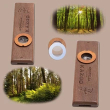 Музыкальный инструмент губная гармоника деревянная гармоника Kazoo с металлической подкладкой коробка детский подарок для вечеринки