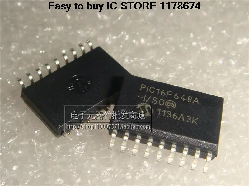 20PCS PIC16F648A I/SO PIC16F648A PIC16F648 SOP18|20PCS PIC16F648A-I/SO ...