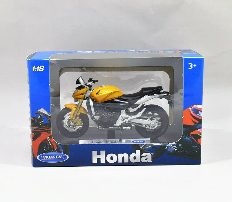 Welly 1:18 Honda Hornet мотоцикл велосипед Модель игрушки в коробке