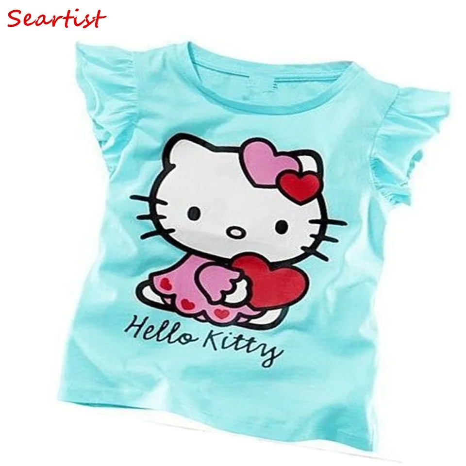 Seartist Baby Girls Summer Hello Kitty Tshirt Girl Cute Cotton T-shirt Baby Girls Summer Clothes Girls Clothes Tops Tee 10 цена Seartist Baby Girls Summer Hello Kitty Tshirt Girl Cute Cotton T-shirt Baby Girls Summer Clothes Girls Clothes Tops Tee 10 цены онлайн