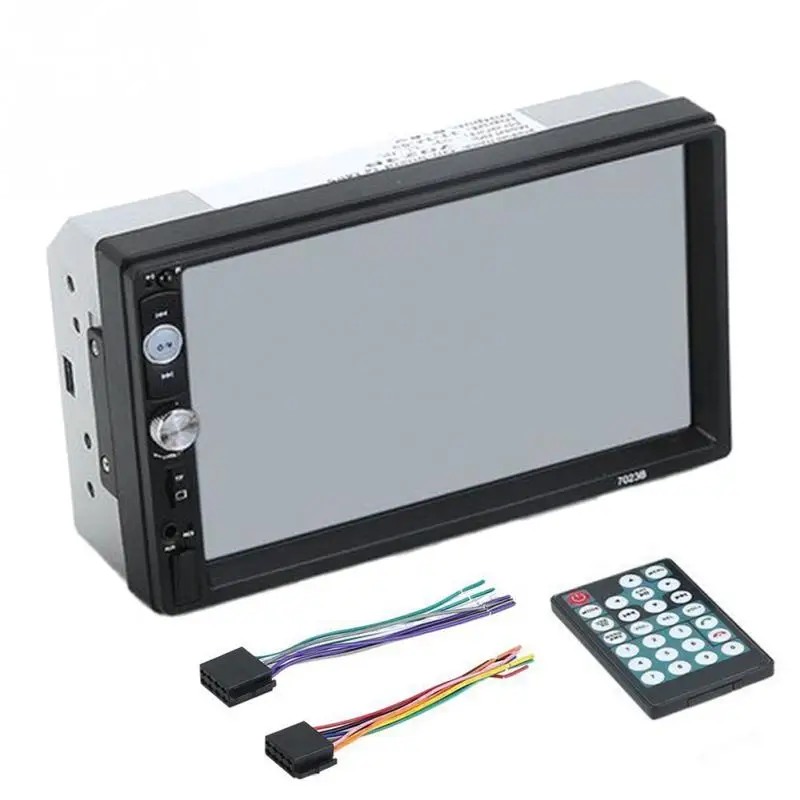 

2 Din 7010B Car MP5 Music Player HD Touch Screen Auto Bluetooth Stereo GPS EQ Sound Infrared Power-Off Memory RM RMVB WMA FM EU