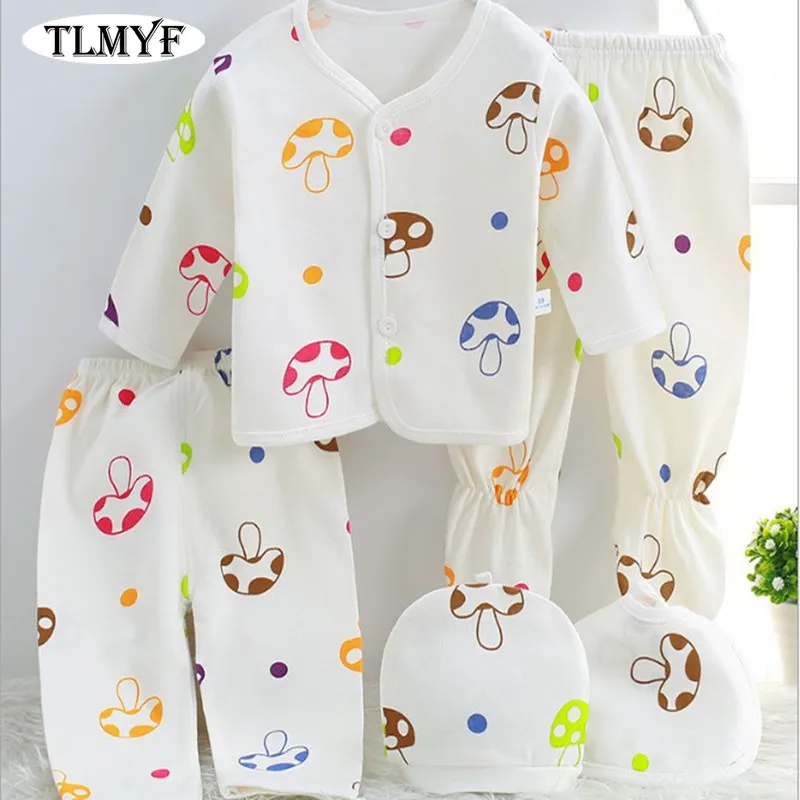 

(5pcs/set)Newborn Baby 0-6M Clothing Set Brand Baby Boy/Girl Clothes 100% Cotton spring Cartoon Underwear,AS005