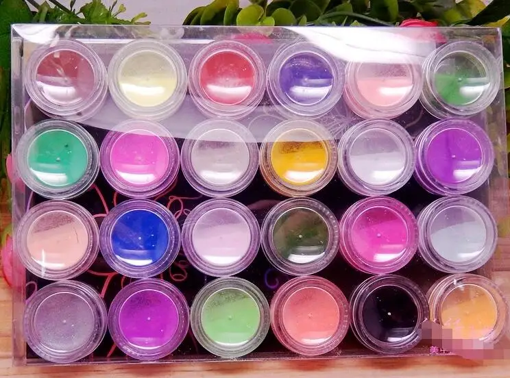 3D Productos del arte del clavo de 24 Colores de Acrílico ...