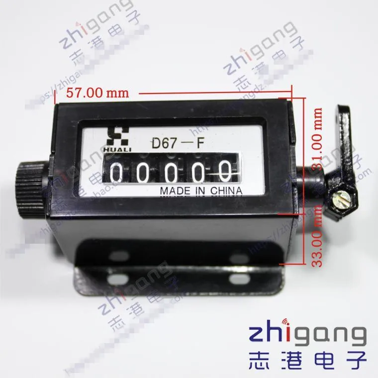 

Original new 100% quality version of D67-F pull punch counter counter mechanical machine industrial revolution meter 5 digit