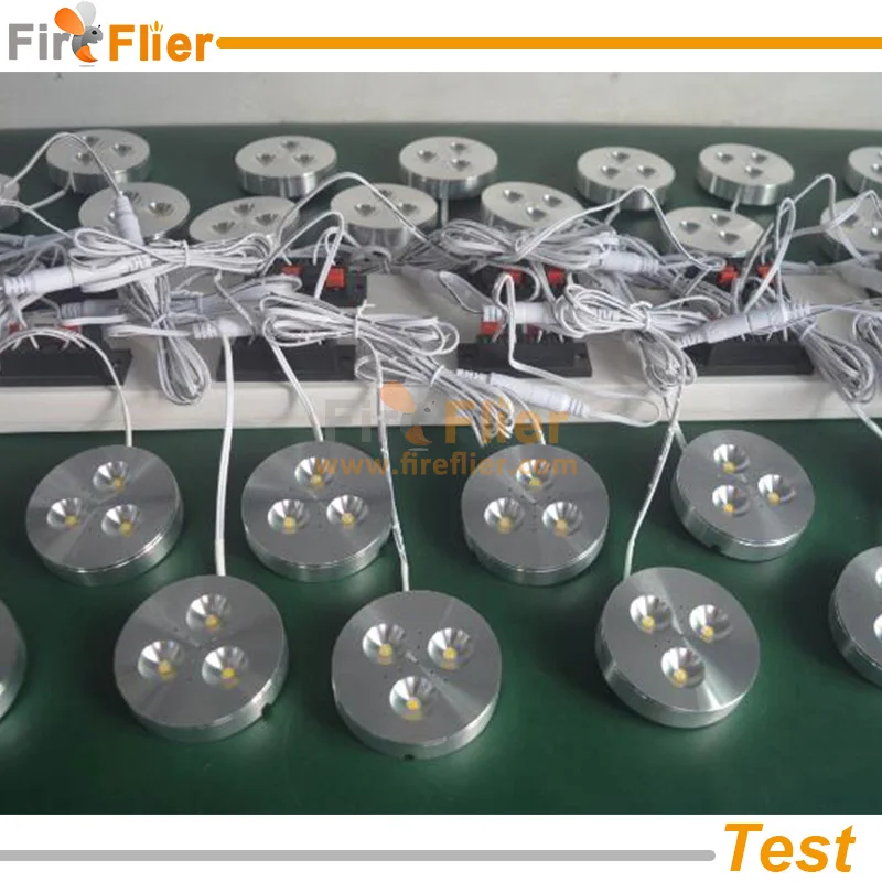 10 шт./лот светодиодная шайба дневногосвета 3 Вт комнатный светильник для домашней кухни освещения dc12v затемнения Крытый встроенный прожектор шкаф дисплея