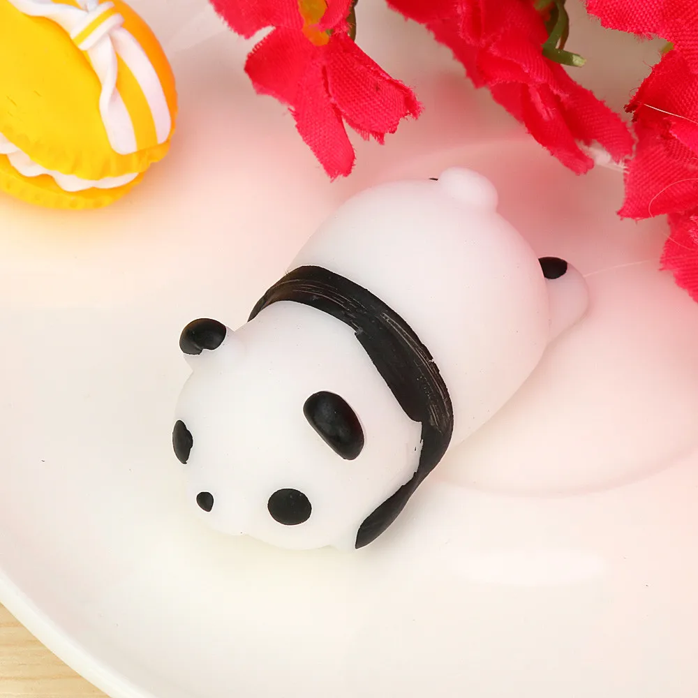 Милый мягкий мини игрушка Mochi сжимаемая панда Забавная детская для снятия