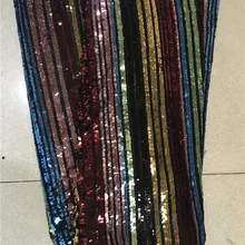 Полосы дизайн вышитые сетчатая ткань с блестками супер качество H-1911 афро тюль кружевной ткани для вечерние или платье моды