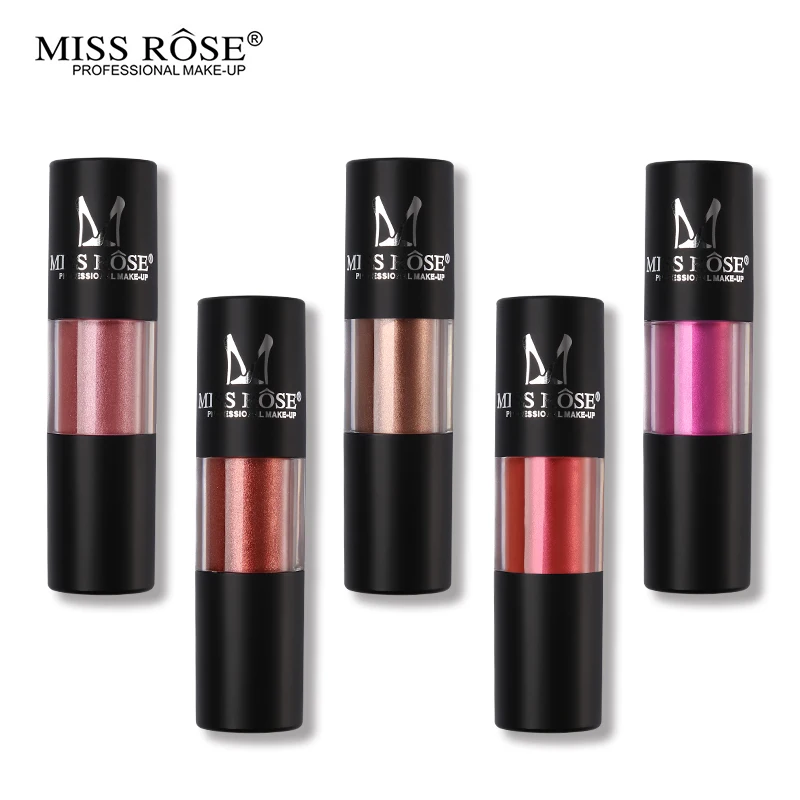 MISS ROSE Metallic Liquid Lipstick Waterproof Lip Gloss Long Lasting Moisturizing Shimmer Lipgloss Pigment Red Lip