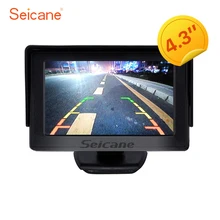 Seicane 4.3 дюймов HD TFT ЖК-дисплей 400tv линии автомобилей Мониторы Дисплей с резервным заднего Камера обратный Парковочные системы Системы