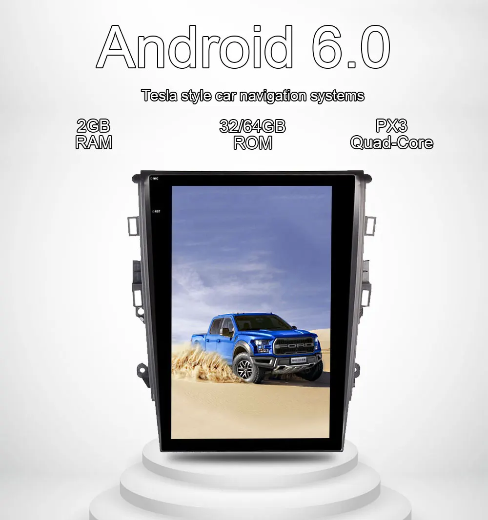 Clearance Aotsr 12.1" IPS Android 6.0 Car No DVD Player GPS Navigation For Ford Mondeo Fusion MK5 2013+ stereo auto unit multimedia 0