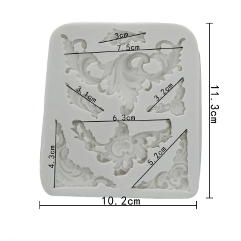 Рельефная Симметричная Ретро силиконовая форма помадка форма для украшения торта инструмент для шоколада, форма для мастики, Sugarcraft, кухонный гаджет