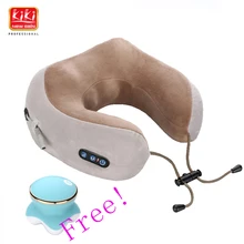 KIKI U Shaped Travel Pillow Neck Car Head Rest memory foam for Travel Office Nap Head Rest Neck Pillow Kneading and vibration KIKI U Shaped Travel Pillow Neck Car Head Rest memory foam for Travel Office Nap Head Rest Neck Pillow Kneading and vibration