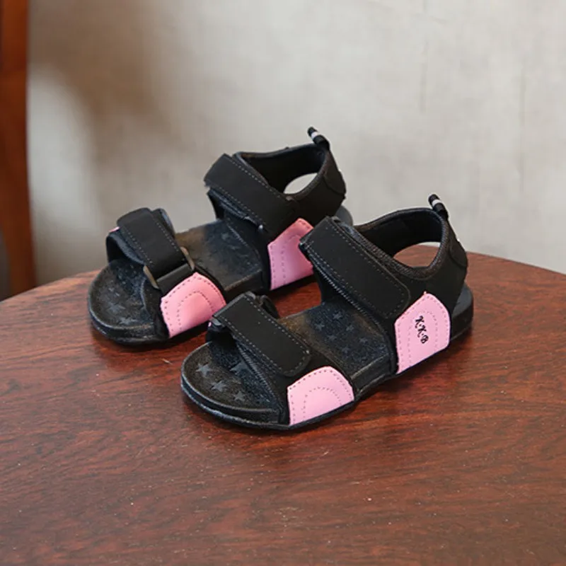 

New Style Fashion Kid Sandals Children Shoes Open Toe Beach Shoes Boys Sandals PU Leather Summer Shoes Kids Sandals