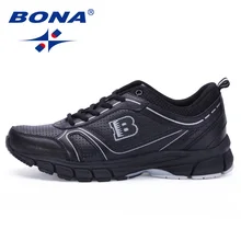 BONA/Новинка; классические стильные мужские кроссовки; спортивная обувь на шнуровке; уличные Прогулочные кроссовки; удобная спортивная обувь для мужчин